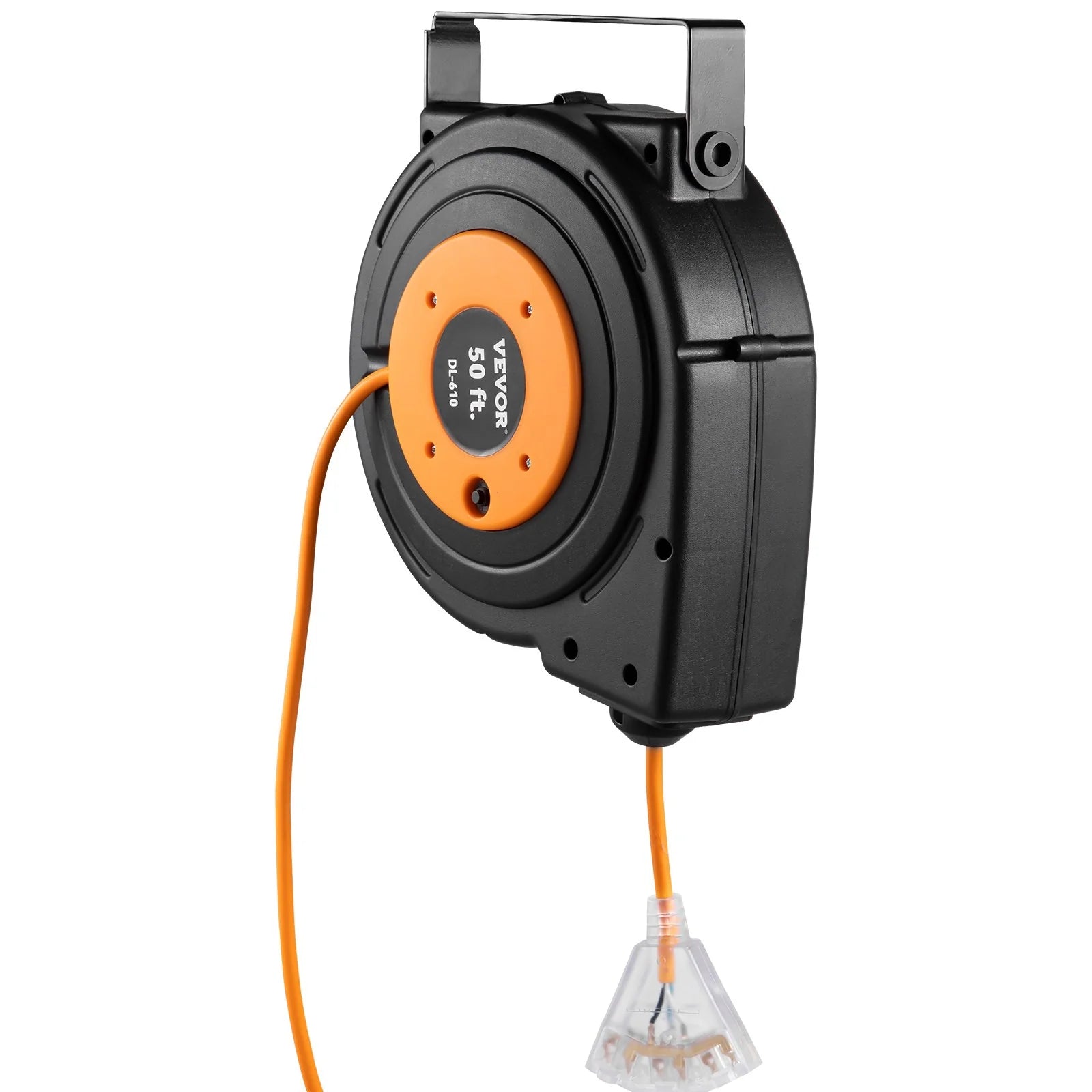 VEVOR 50Ft Retractable Extension Cord Reel 14AWG/3CSJTOW - Inside The Bars