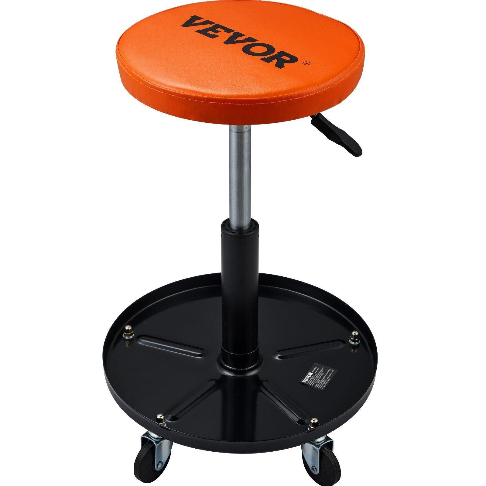 VEVOR Adjustable Mechanics Rolling Creeper Seat Stool Tool Tray - Inside The Bars