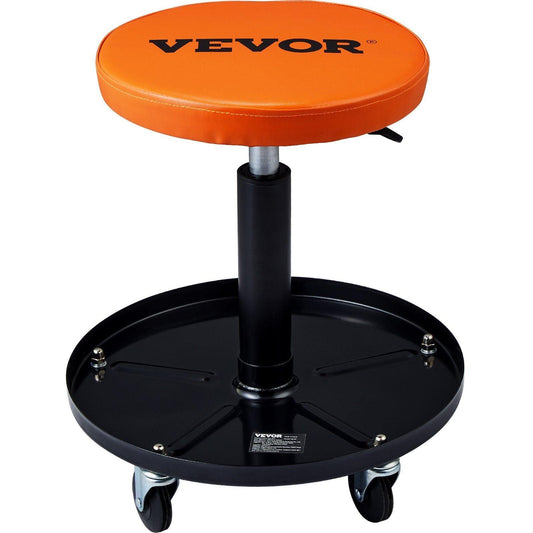 VEVOR Adjustable Mechanics Rolling Creeper Seat Stool Tool Tray - Inside The Bars