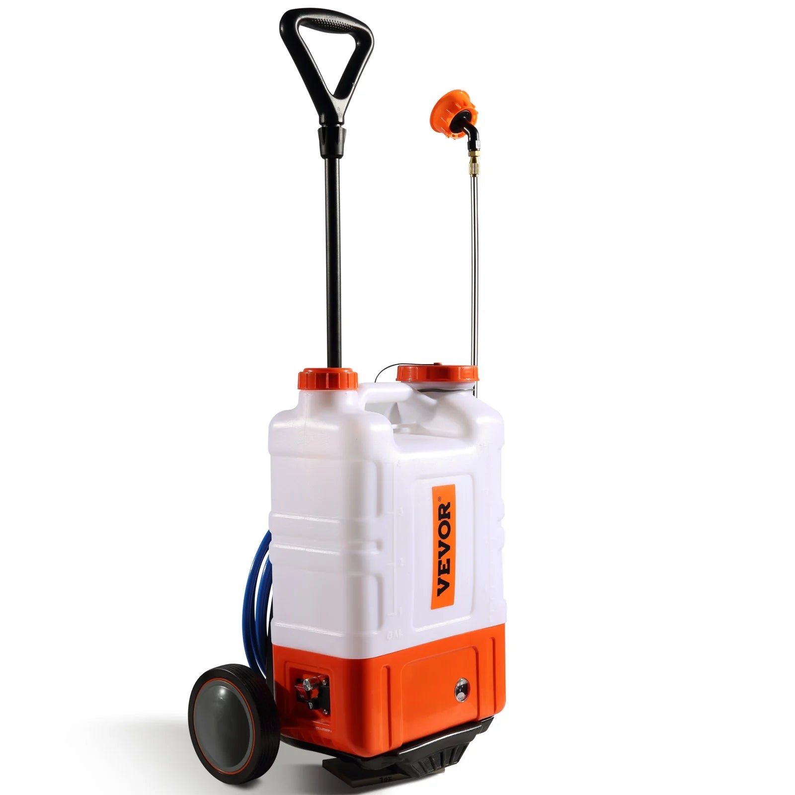 VEVOR Battery Powered Backpack Sprayer with Cart on Wheels - Inside The Bars