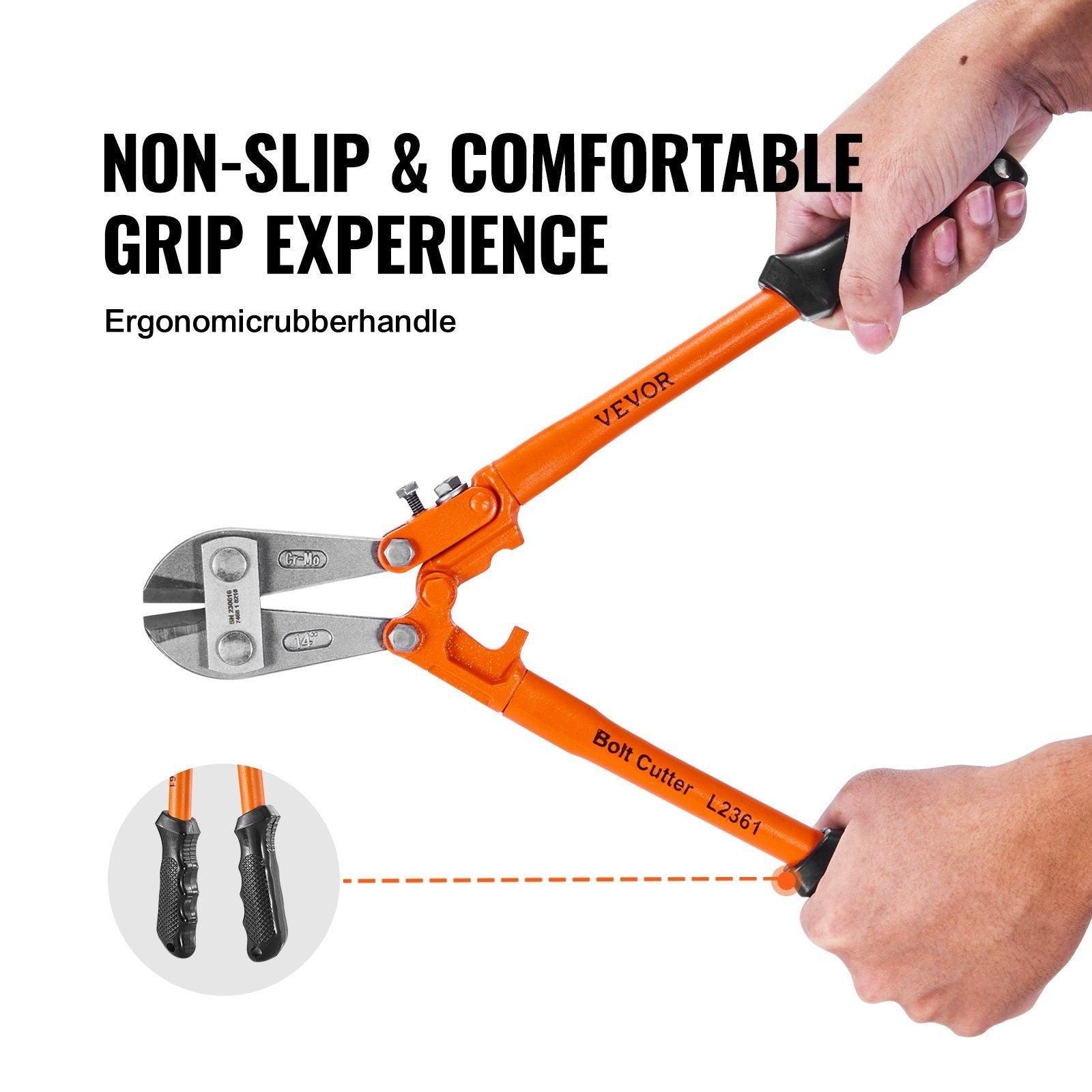 VEVOR Bolt Cutter 18 Inch Heavy Duty Bi - Material Handle - Inside The Bars