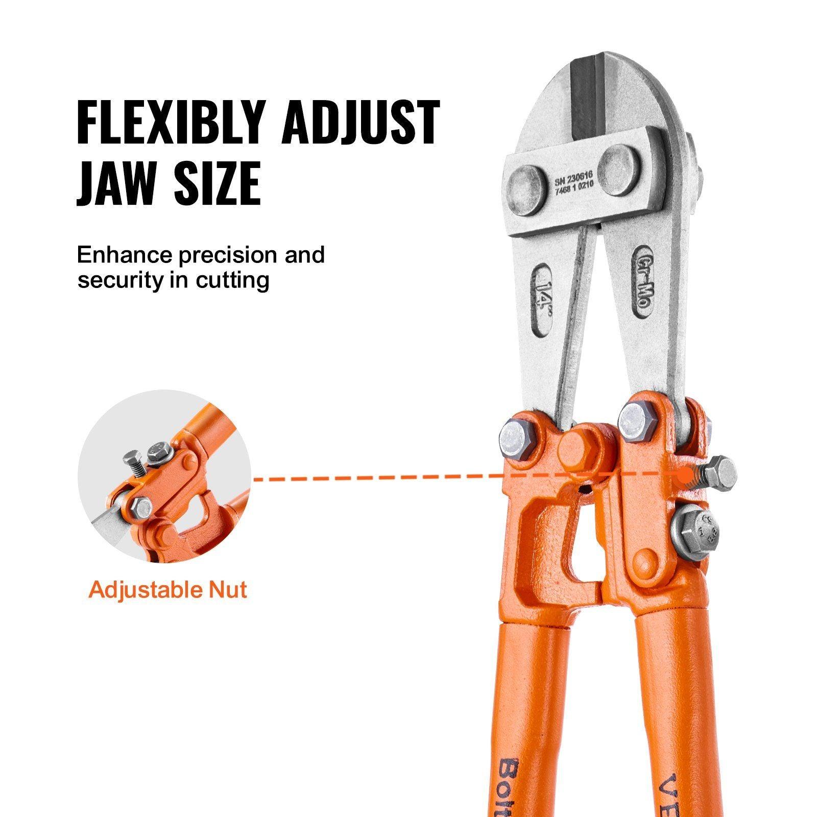 VEVOR Bolt Cutter 18 Inch Heavy Duty Bi - Material Handle - Inside The Bars