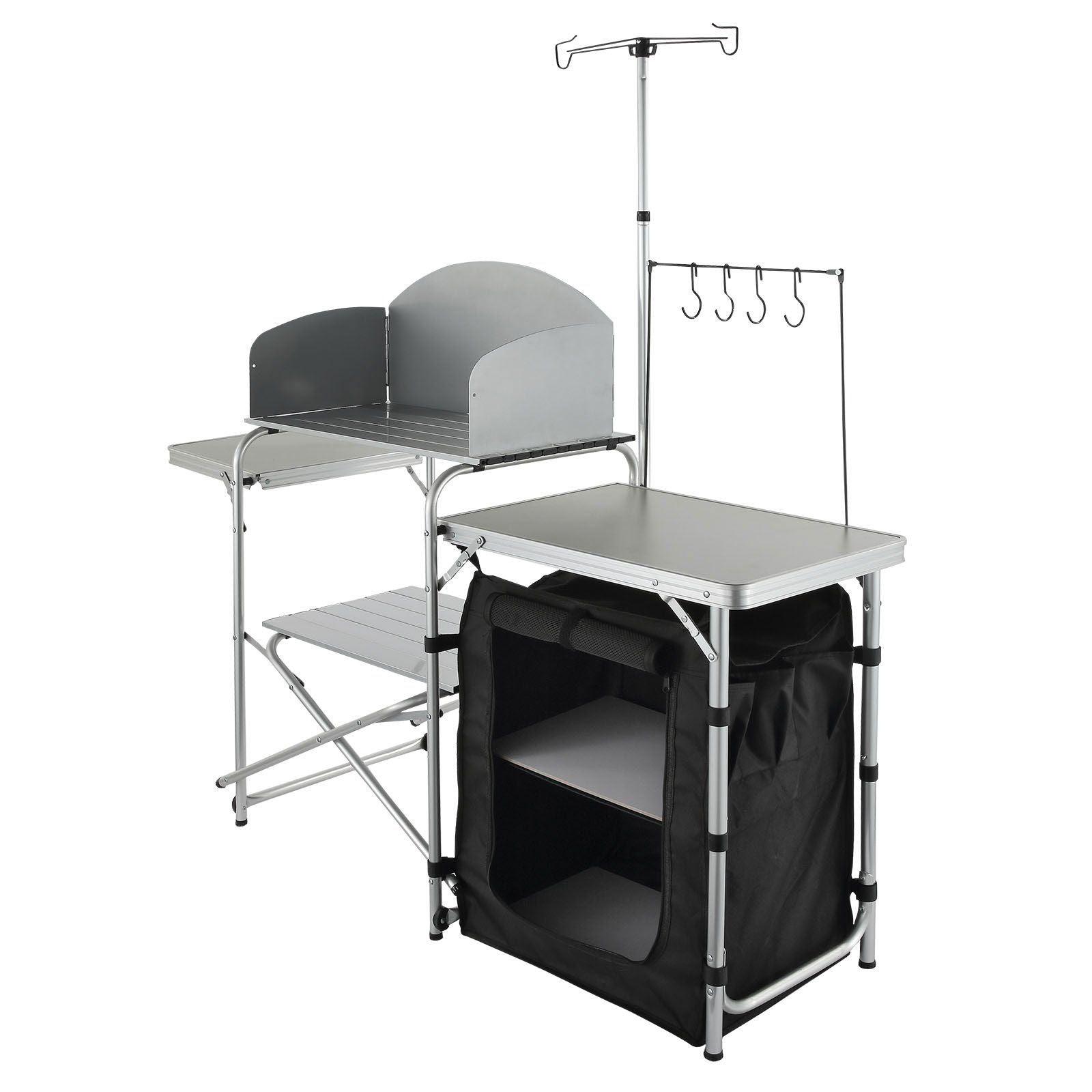 VEVOR Camping Kitchen Table, Folding Outdoor Cooking Table - Inside The Bars