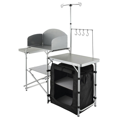 VEVOR Camping Kitchen Table, Folding Outdoor Cooking Table - Inside The Bars