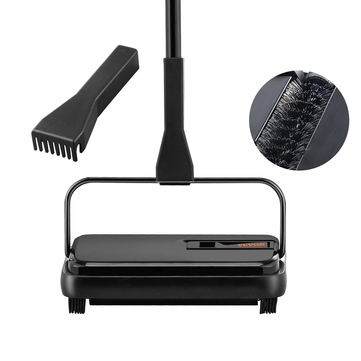 VEVOR Carpet Sweeper for Home Office and Rugs Cleaning - Inside The Bars