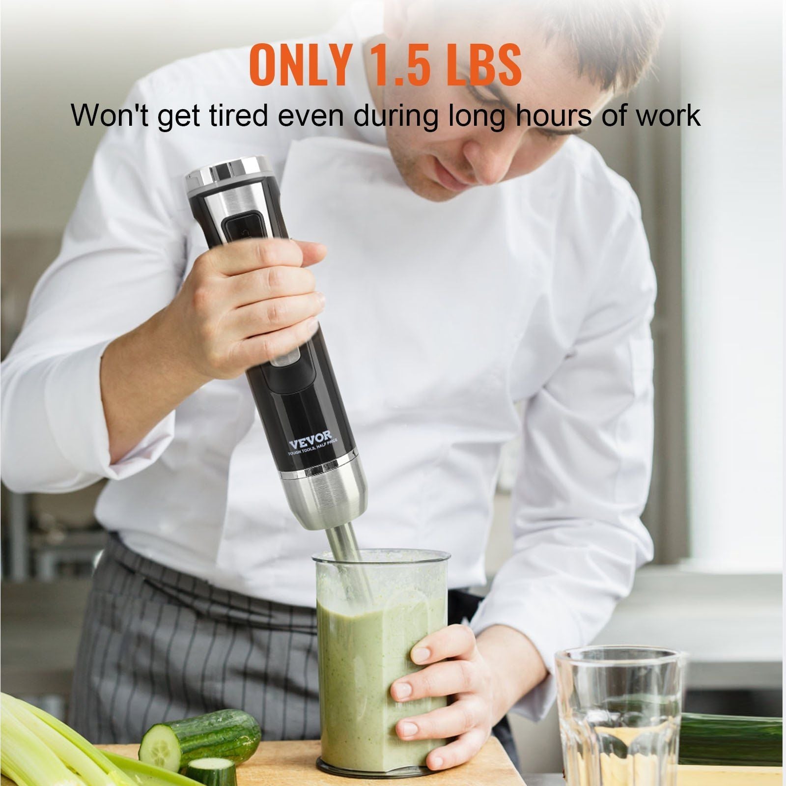VEVOR Commercial Immersion Blender 200 Watt Heavy Duty Mixer - Inside The Bars