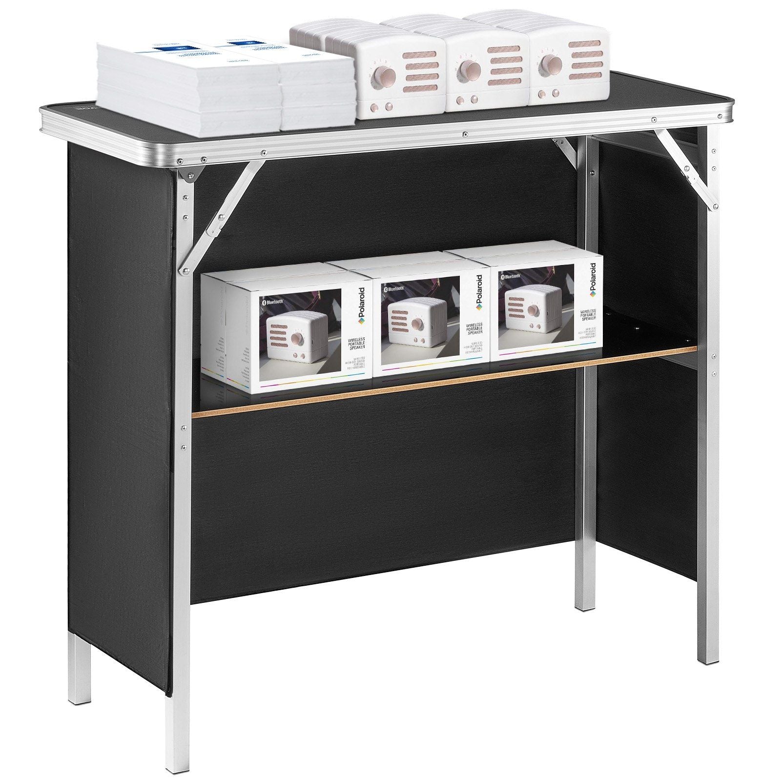 VEVOR Folding Portable Bar Table for Indoor Outdoor Events - Inside The Bars