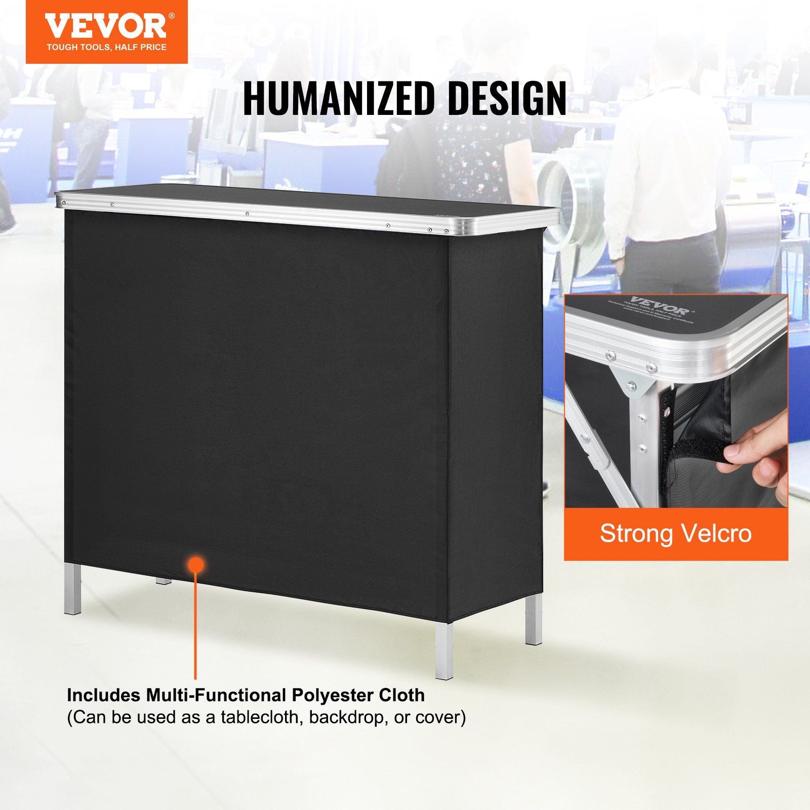 VEVOR Folding Portable Bar Table for Indoor Outdoor Events - Inside The Bars