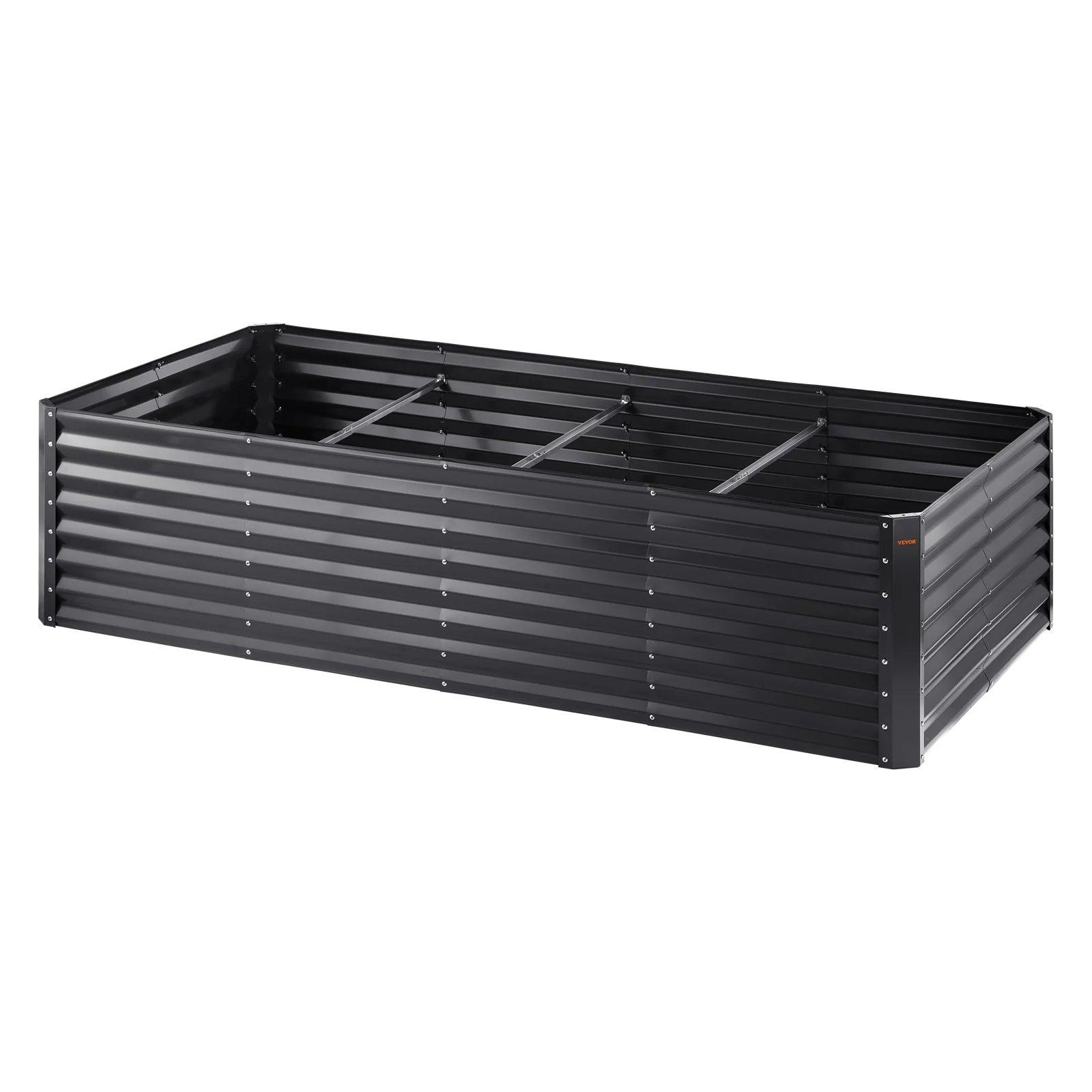 VEVOR Galvanized Raised Garden Bed Planter Box 94.5X47.2 - Inside The Bars