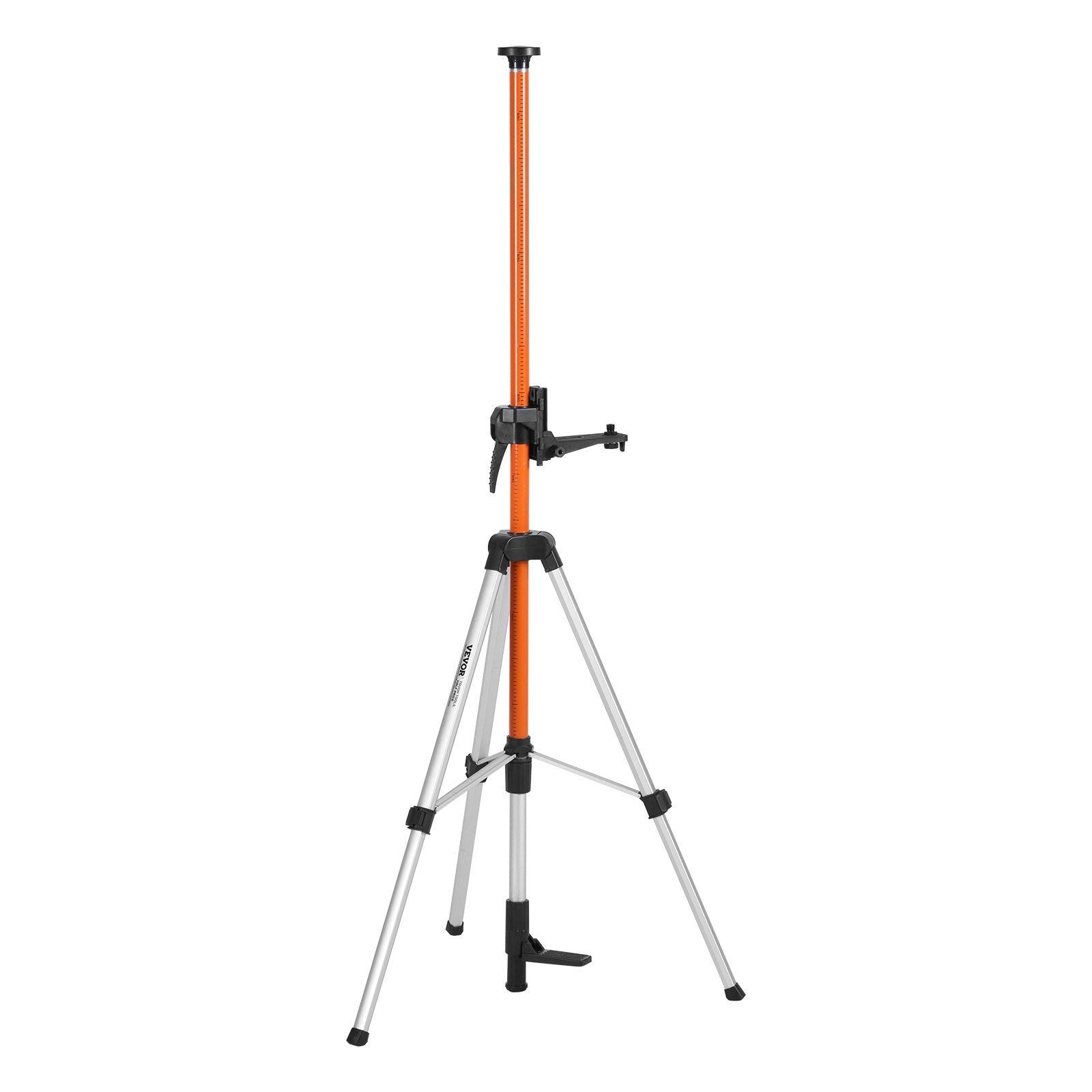 VEVOR Laser Level Tripod 1/4" - 20 & 5/8" - 11 Thread Height Adjust - Inside The Bars