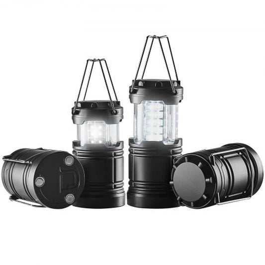 VEVOR LED Camping Lanterns Collapsible Battery Powered Lights Set of 4 - Inside The Bars