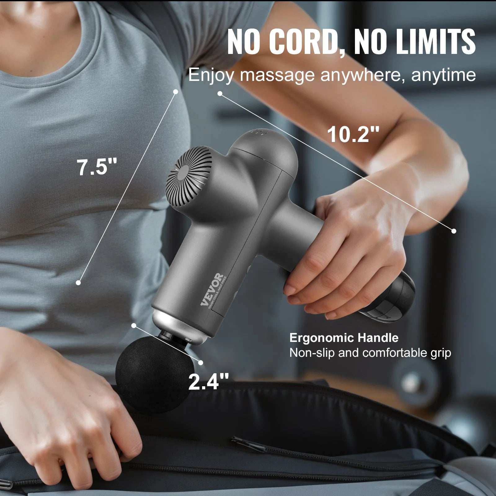 VEVOR Massage Gun Deep Tissue for Pain Relief & Relaxation - Inside The Bars