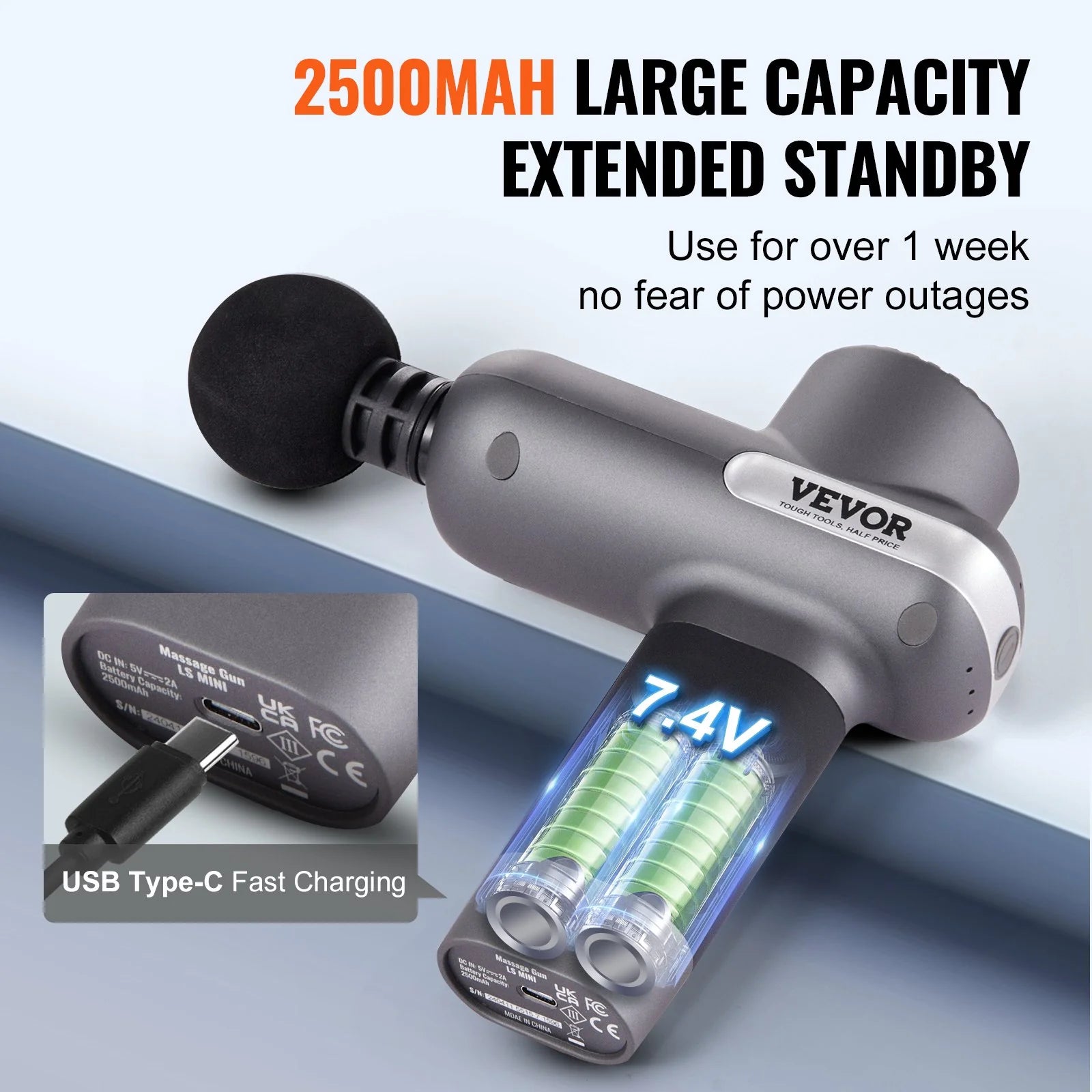 VEVOR Massage Gun Deep Tissue Percussion Muscle Massager - Inside The Bars