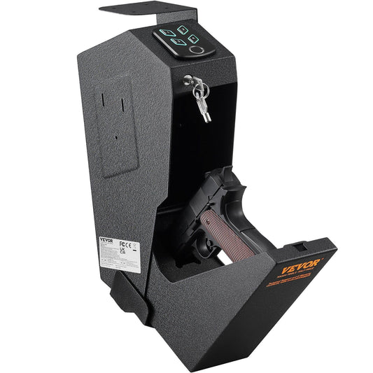 VEVOR Mounted Gun Safe for Pistols with Biometric Access - Inside The Bars