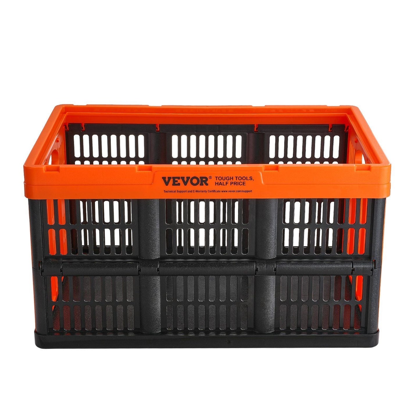 VEVOR Plastic Collapsible Storage Basket 45L 3 Packs Bins - Inside The Bars