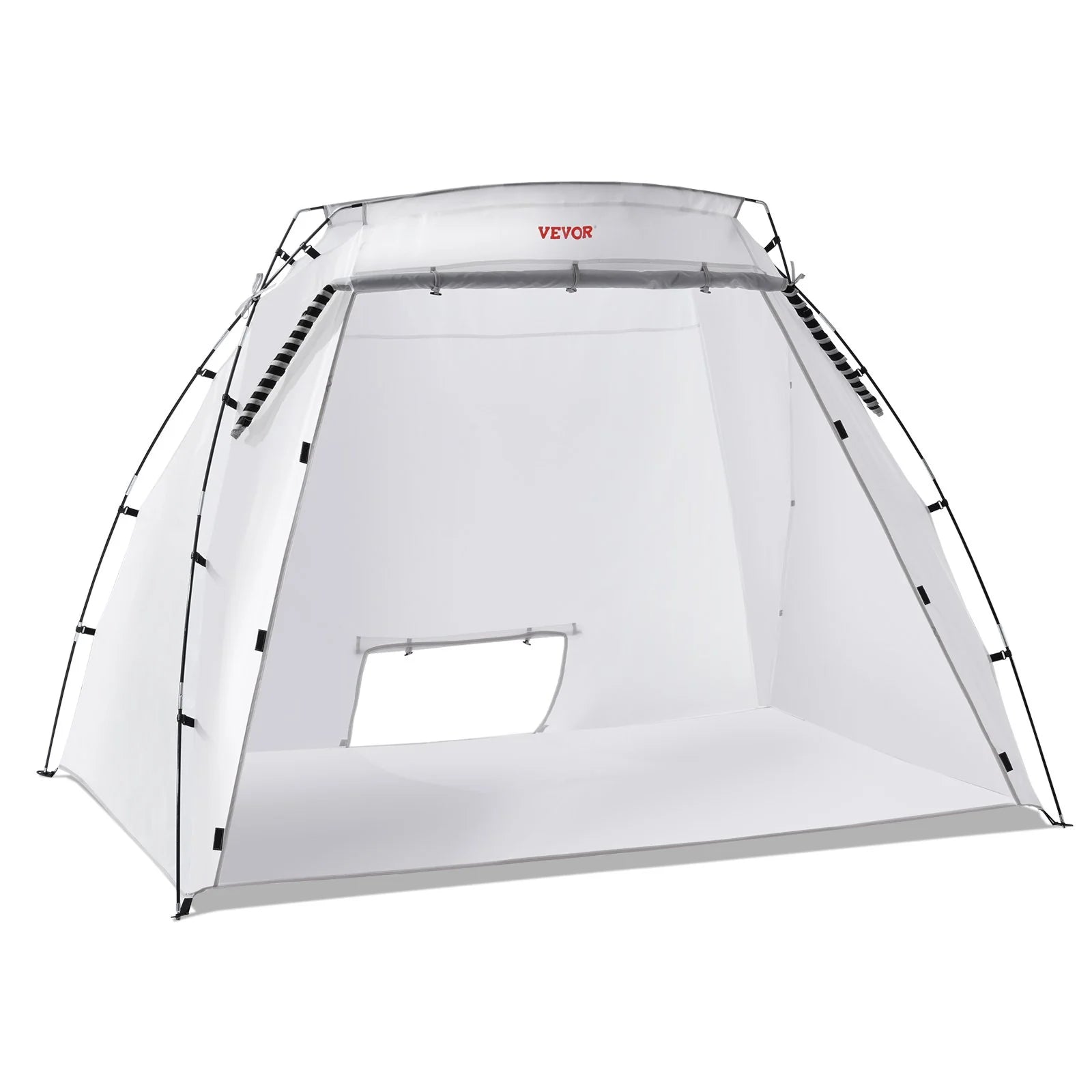 VEVOR Portable Paint Booth, Larger Spray Paint Tent with Built - In Floor & Mesh Screen, Painting Tent Station for Furniture DIY Hobby Tool, 7.5X5.2X5.2Ft Spray Paint Shelter - Inside The Bars