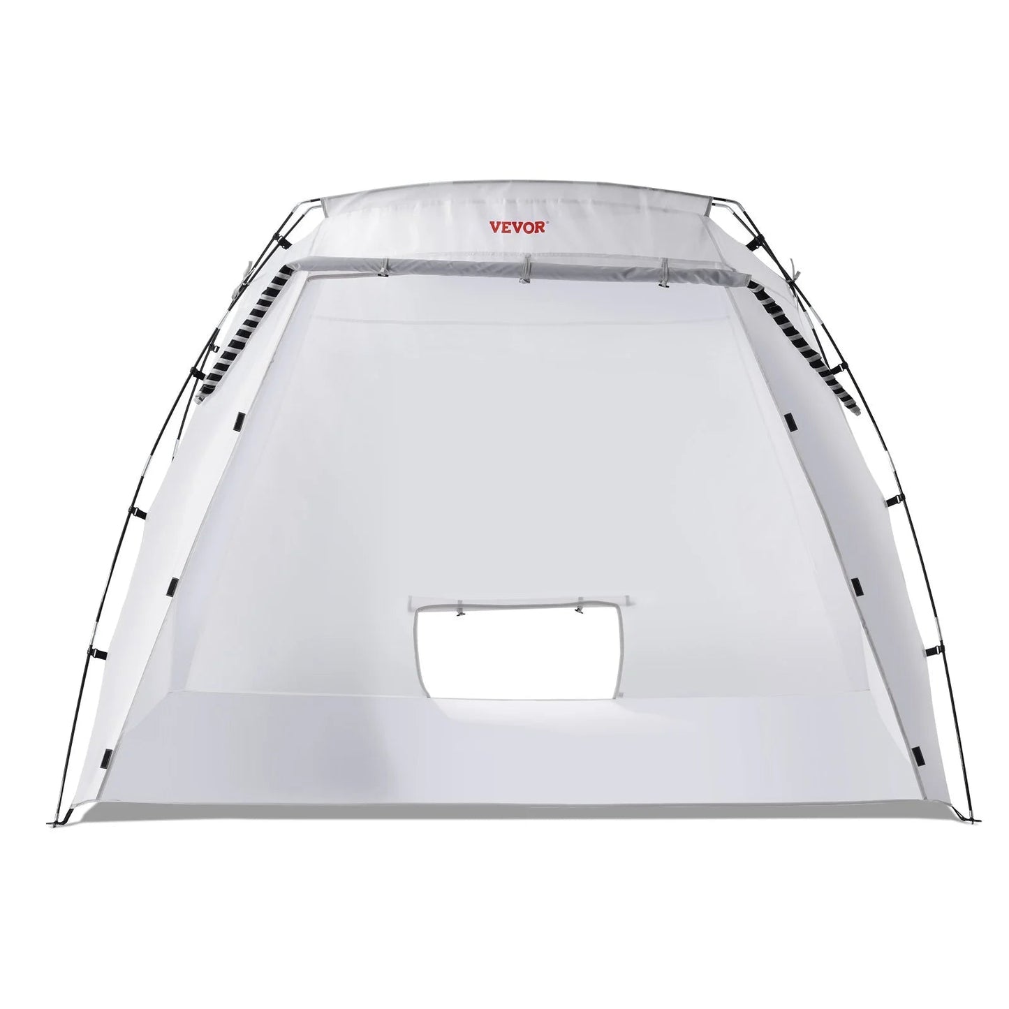 VEVOR Portable Paint Booth, Larger Spray Paint Tent with Built - In Floor & Mesh Screen, Painting Tent Station for Furniture DIY Hobby Tool, 7.5X5.2X5.2Ft Spray Paint Shelter - Inside The Bars