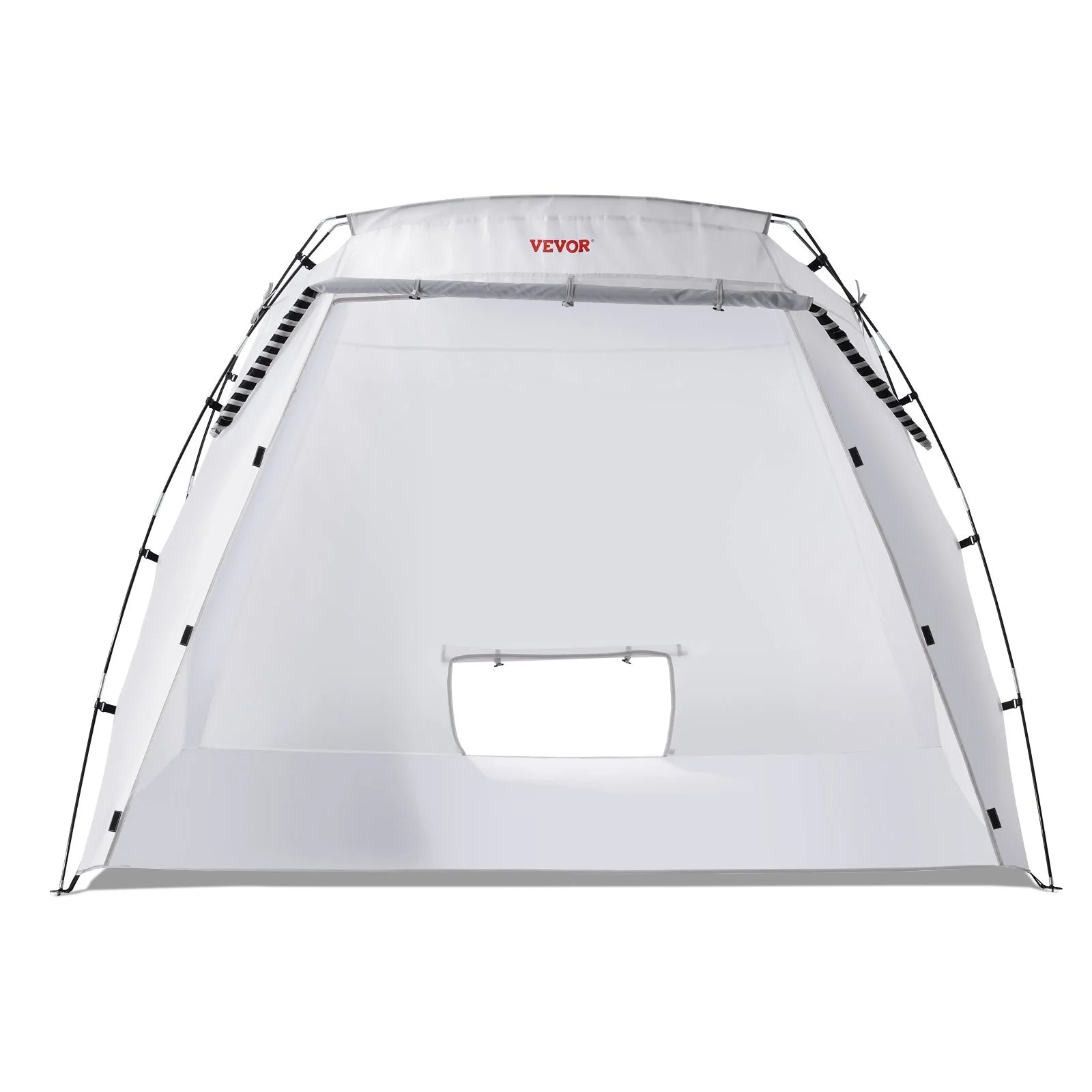 VEVOR Portable Paint Booth, Larger Spray Paint Tent with Built - In Floor & Mesh Screen, Painting Tent Station for Furniture DIY Hobby Tool, 7.5X5.2X5.2Ft Spray Paint Shelter - Inside The Bars