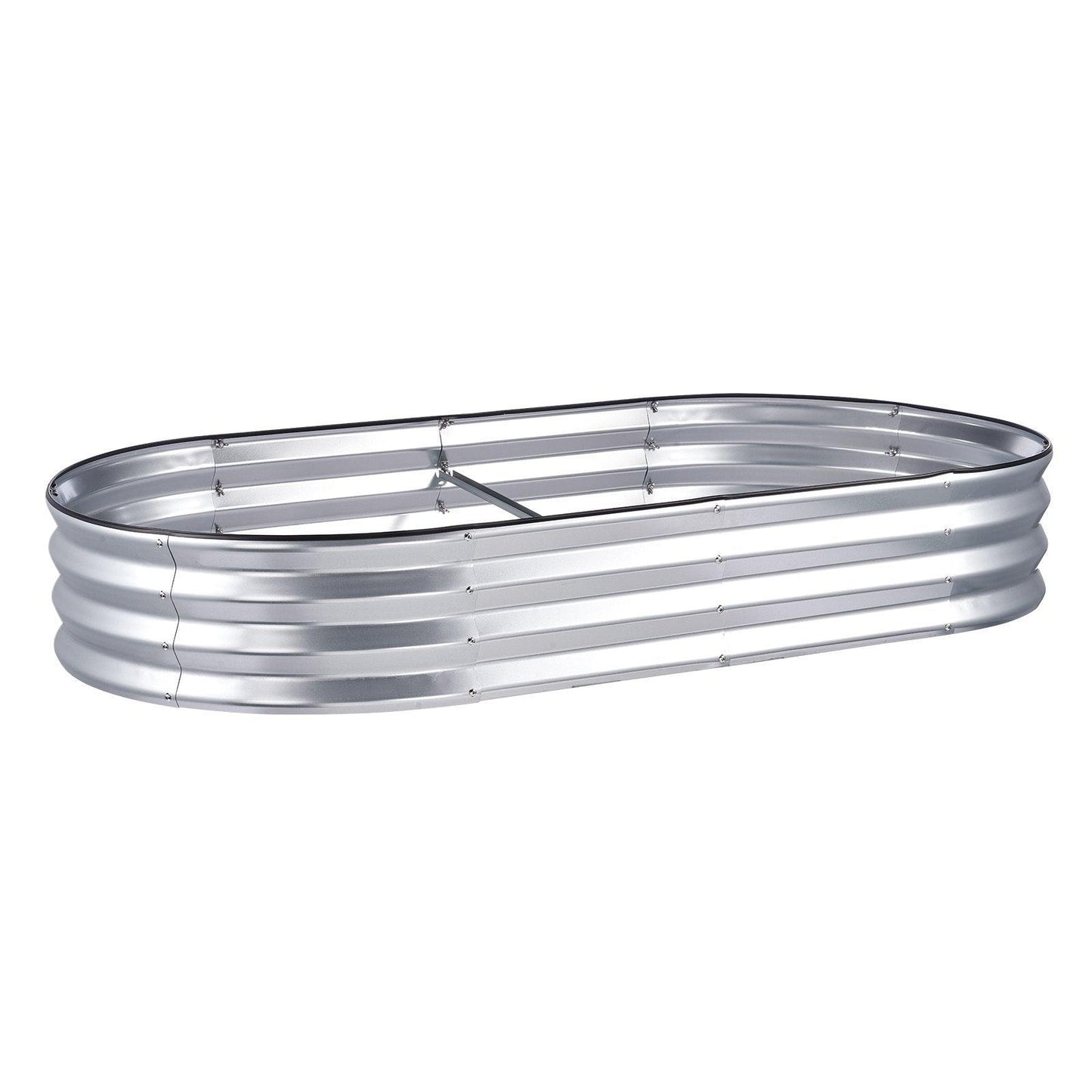 VEVOR Raised Garden Bed Galvanized Metal Planter Box Silver - Inside The Bars