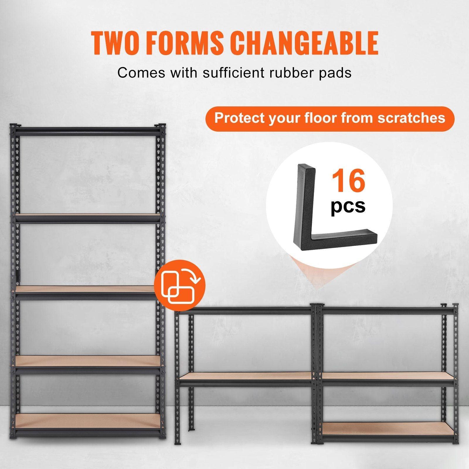VEVOR Storage Shelving Unit 5 - Tier Adjustable Heavy Duty - Inside The Bars