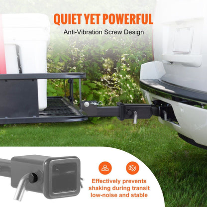 VEVOR Trailer Hitch Extender 4000 lbs Towing Capacity Black - Inside The Bars