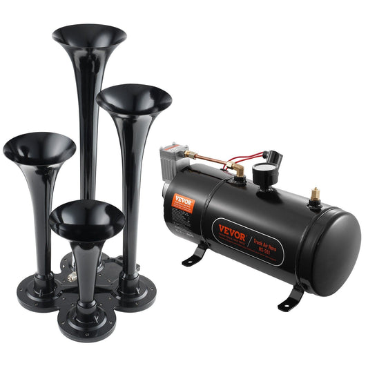 VEVOR Train Horns Kit 150dB 4 Trumpet Air Horns for Trucks - Inside The Bars