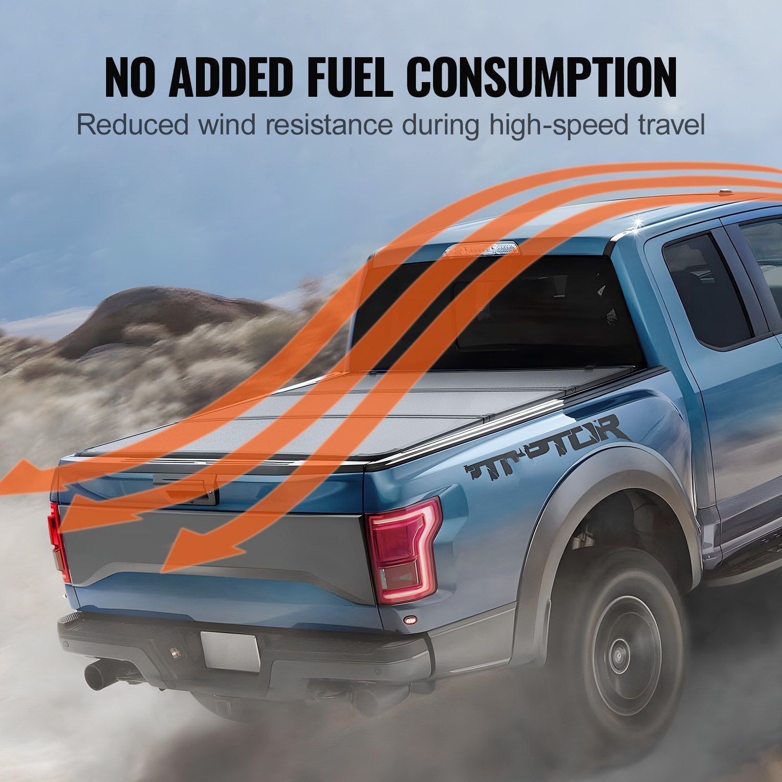 VEVOR Tri - Fold Truck Bed Tonneau Cover for 2015 - 2024 Ford F - 150 - Inside The Bars