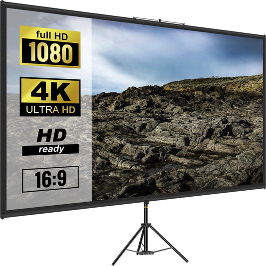 VEVOR Tripod Projector Screen with Stand 60 Inch 4K HD - Inside The Bars