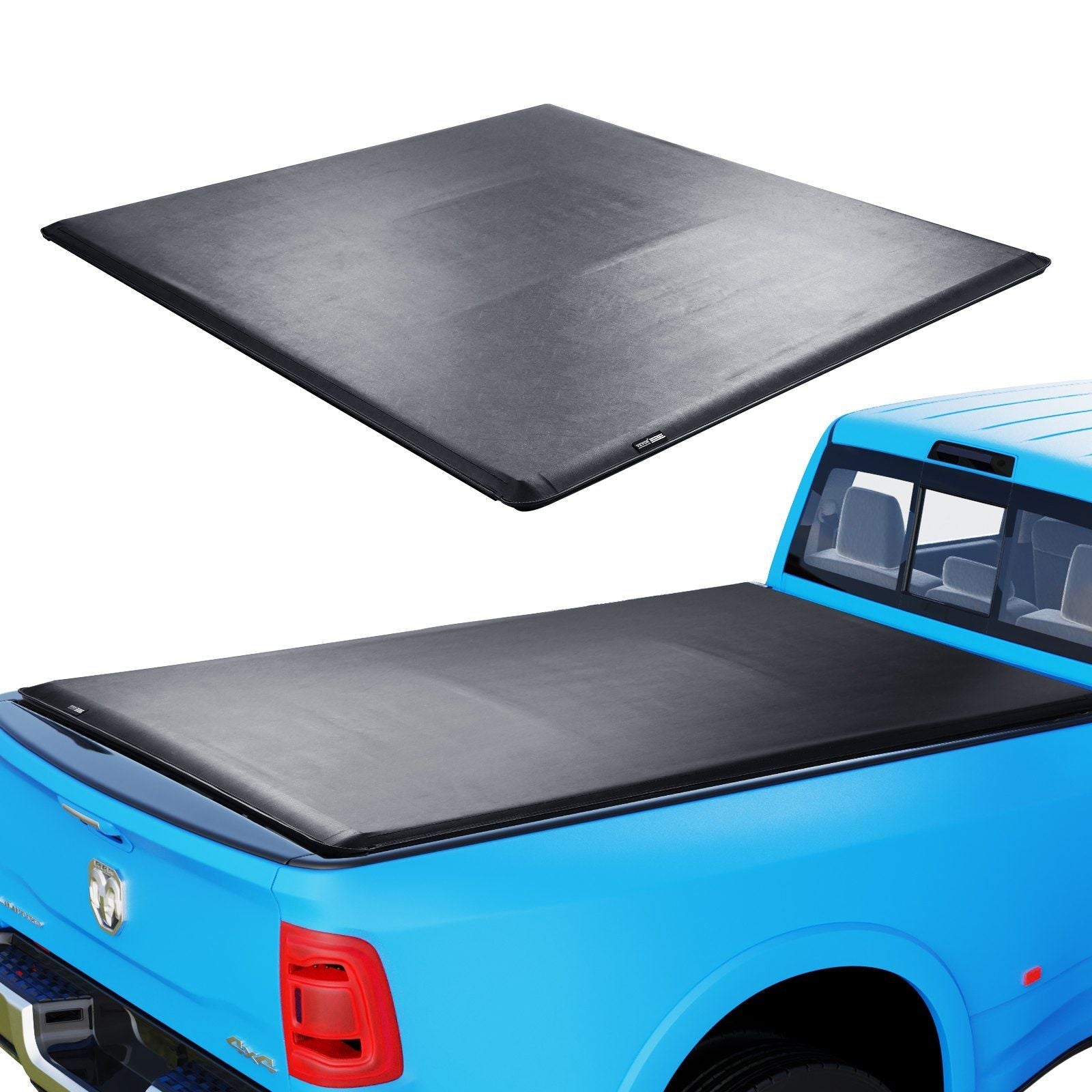VEVOR Truck Bed Cover Roll Up Tonneau Compatible 2002 - 2024 - Inside The Bars