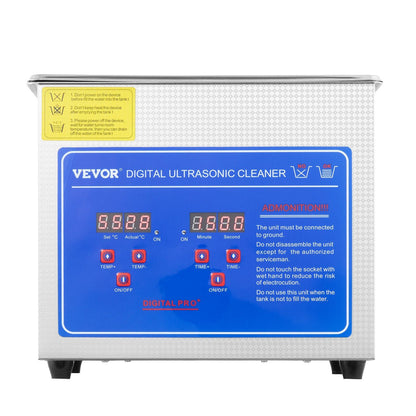 VEVOR Ultrasonic Cleaner with Digital Timer and Heater 3L - Inside The Bars