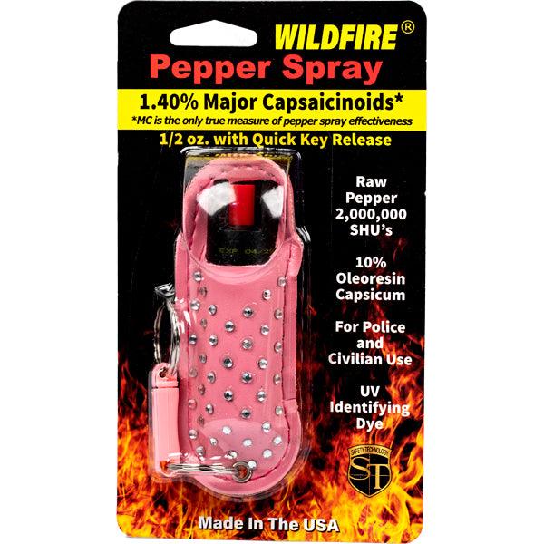 WildFire 1.4% MC Pepper Spray with Halo Holster and Keychain - Inside The Bars