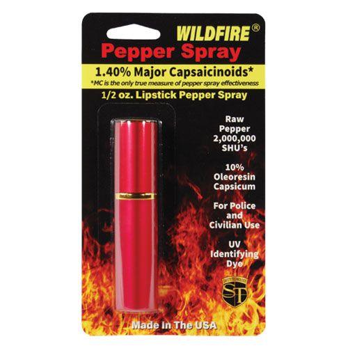 WildFire Hot Lips 1.4% MC Self - Defense Pepper Spray in Red - Inside The Bars