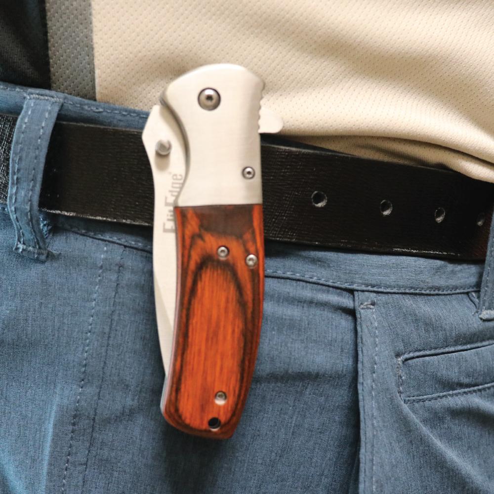 Woodgrain 8" Premium Knife - Inside The Bars