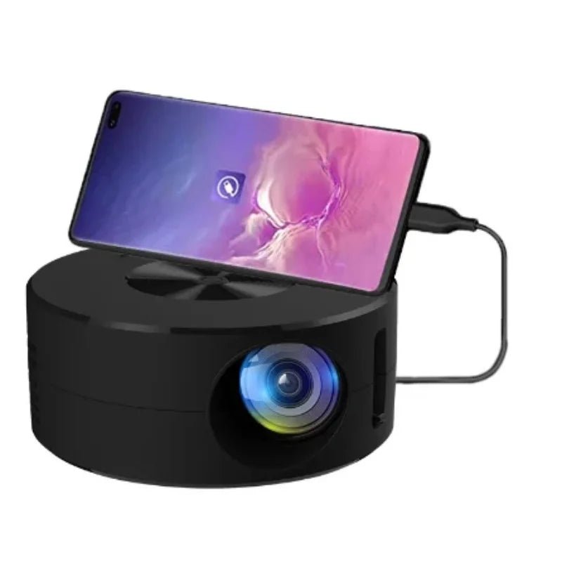 YT200 Smart Projector LED HD TV Video Projector 4K 1500 Lumens Portable Mini Home Cinema - Inside The Bars